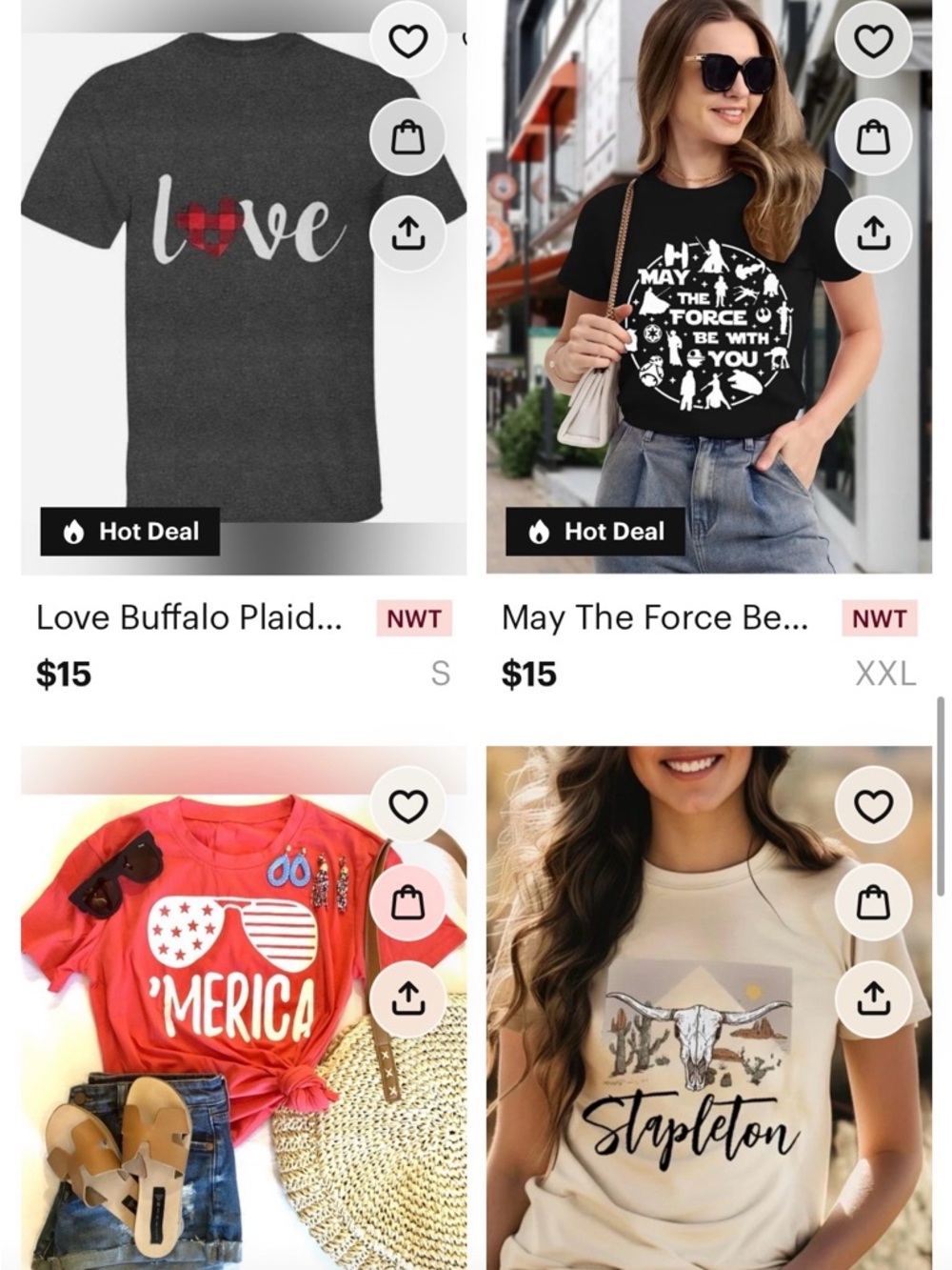 25 PCS Graphic Short Sleeve Tee - Casual Women's To size S to XXL